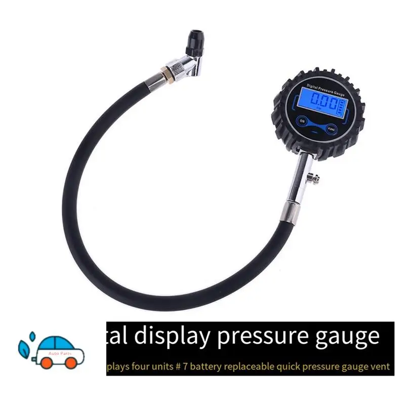3～200PSI Car Tire Pressure Gauge LCD Display High Precision Digital Tire Tester For Car Truck Vehicle Motorcycle