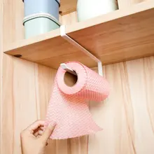 

Iron Roll Paper Rack Kitchen Cupboard Hanging Paper Towel Holder Tissue Cling Film Storage Rack Iron roll paper rack Cling film