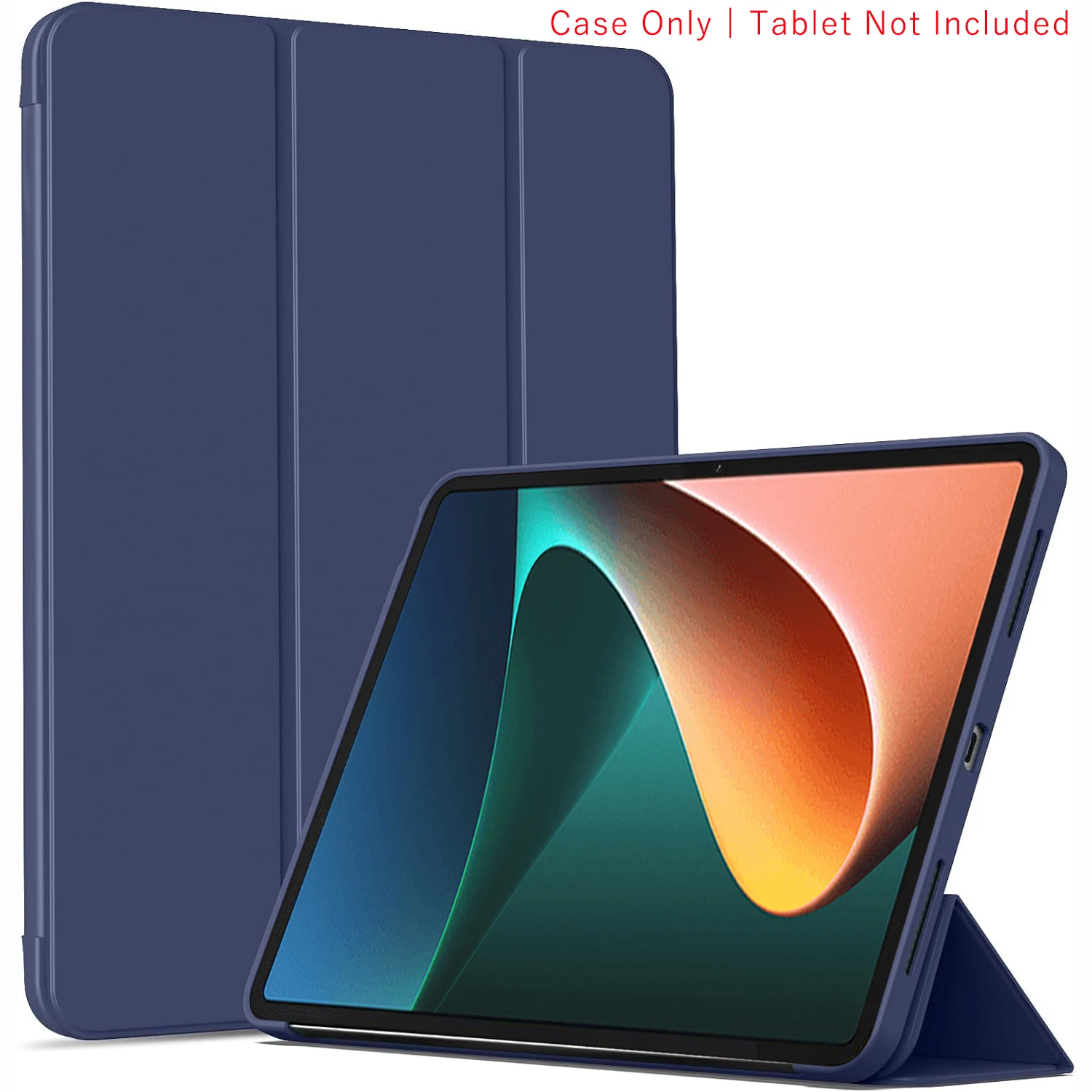 Premium Tri-fold Magnetic Stand PU Leather Protective Tablet Case with Auto Sleep/Wake Function
