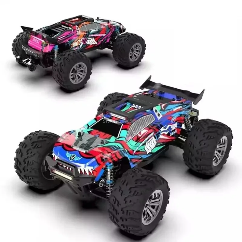 전문 4WD 브러시리스 오프로드 RC 레이싱 트럭, 90 km/h 유압 완충기, 방수 ESP LED 조명, 라디오 제어 트럭