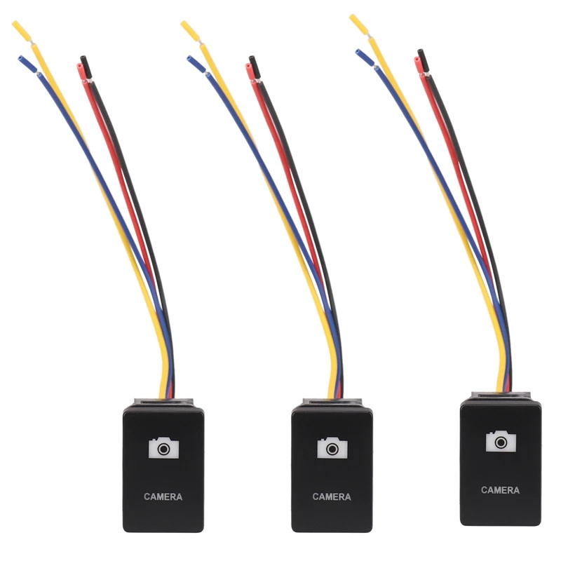 

3x33x22 мм 12 В Синий СВЕТОДИОДНЫЙ Переключатель ВКЛ/ВЫКЛ для Toyota Landcruiser Yaris RAV4 черный