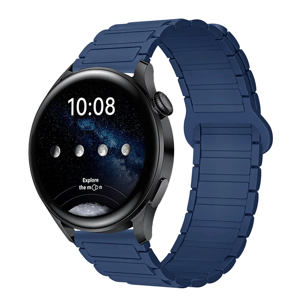 Magnetic Loop Silicone Bracelet Watch Strap - 22mm