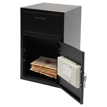 Business Safe with Anti-Theft Lock, Alarm System, Steel Construction, Wall/Floor Mountable for Secure Storage 2