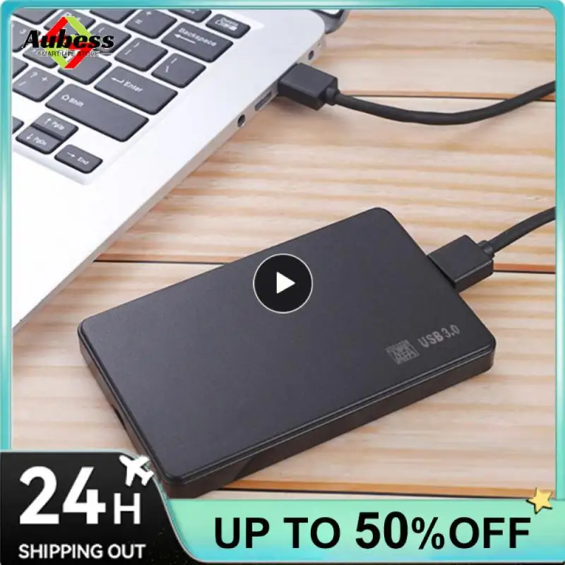 인치 HDD SSD 케이스 USB 3.0-SATA 하드 디스크 박스, 하드 드라이브 인클로저, 노트북 데스크탑 PC용, USB 3.0 케이블 포함, 5Gbps 박스