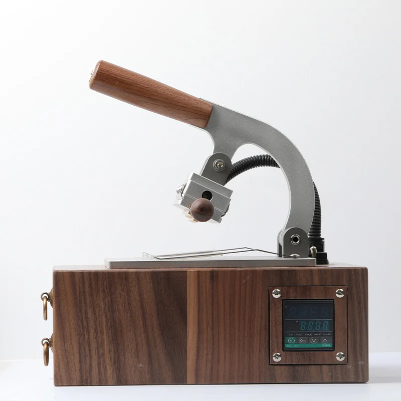 WT-90XT Hot Foil Stamping Machine Manual Box Type Bronzing Machine for Leather and Wood Branding Embossing Heat press