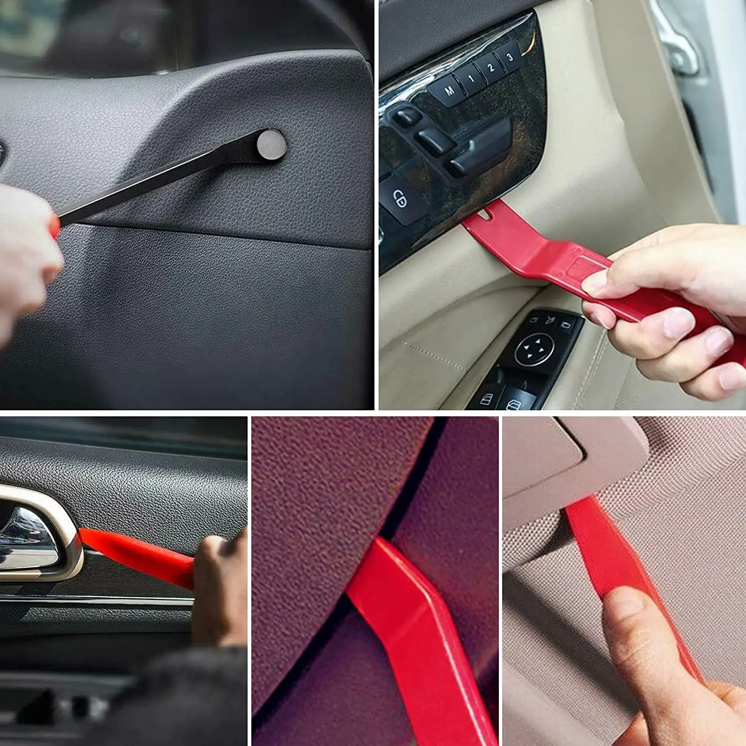 Car Trim Removal Tool Auto 41/11/5Pcs Trim Puller Tool Kit Pry Tools Set for Clip Pliers Fastener Remover Kit