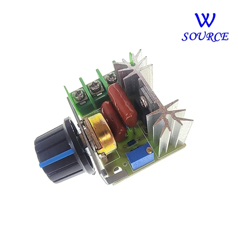1PCS 2000W Adjustable Motor Speed Controller Voltage Regulator AC Motor Speed Controller 50-220V 25A Dimming