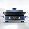 Morphyrichards 220V Multi Cooking Pot 6L Home Steamer Fryer Electric Grill Pan Hotpot Electric Frying Pan Electric Cooker 1