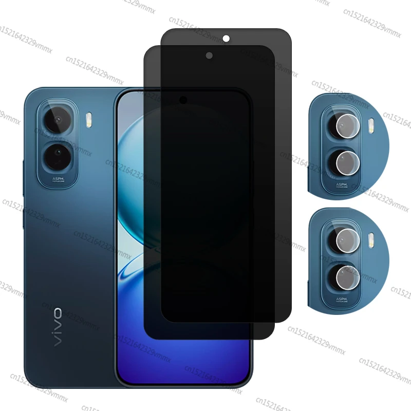 Premium Privacy Tempered Glass Screen Protector with Camera Lens Film - 6.83 inch