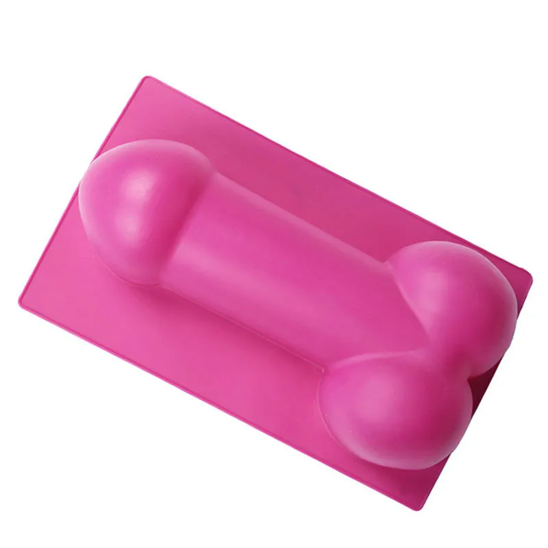 FUNNY 3D Penis Shaped Cake Mould Dick Silicone Soap Fondant Mold Bachelor Party Sexy Pastry Decorating Kitchen Baking Accessorie