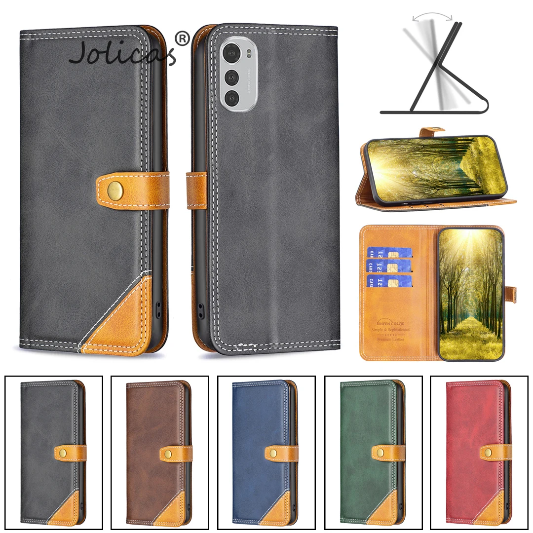 Best Selling Holder Cases For Etui Motorola Moto Edge S30 Fundas Phone Motorola Capinha Moto E32 4G E30 E40 Book Wallet Pouch