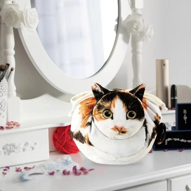 Cat Shape Cosmetic Bag Multifunctional Beauty Bag Dustproof Large-Capacity Ladies Travel Makeup Case Girl Makeup Bag 5