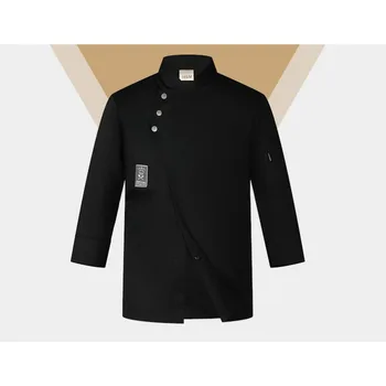 Waterproof chef work clothes men's long-sleeved autumn and winter thick wear-resistant hotel restaurant kitchen work clothes