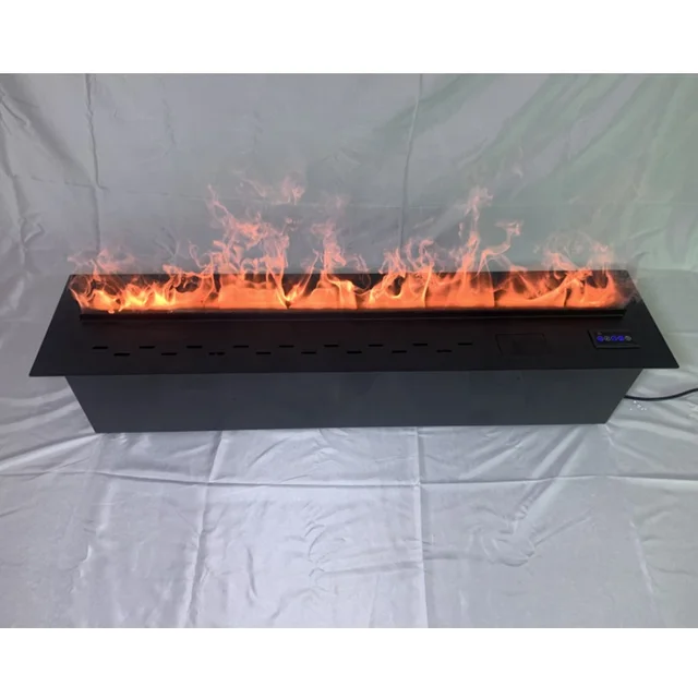 Electric Designer Steel Water Steam Fireplace Remote Control Household Hotel Use US Plug Easy Insert Installation Living Room 6