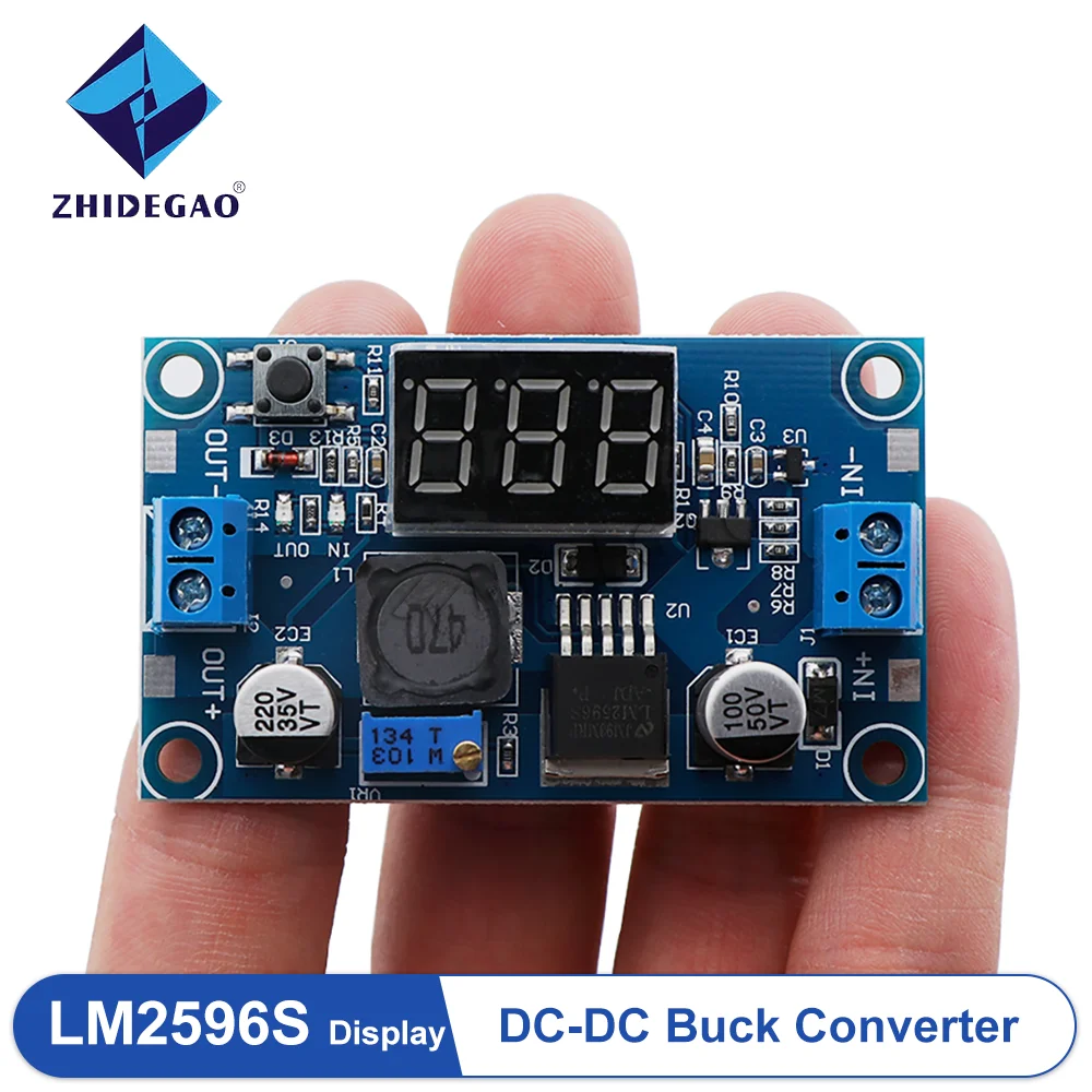 Lm2596S Convertitore Step-Down Buck Dc-Dc Con Display Lm2596 Regolabile