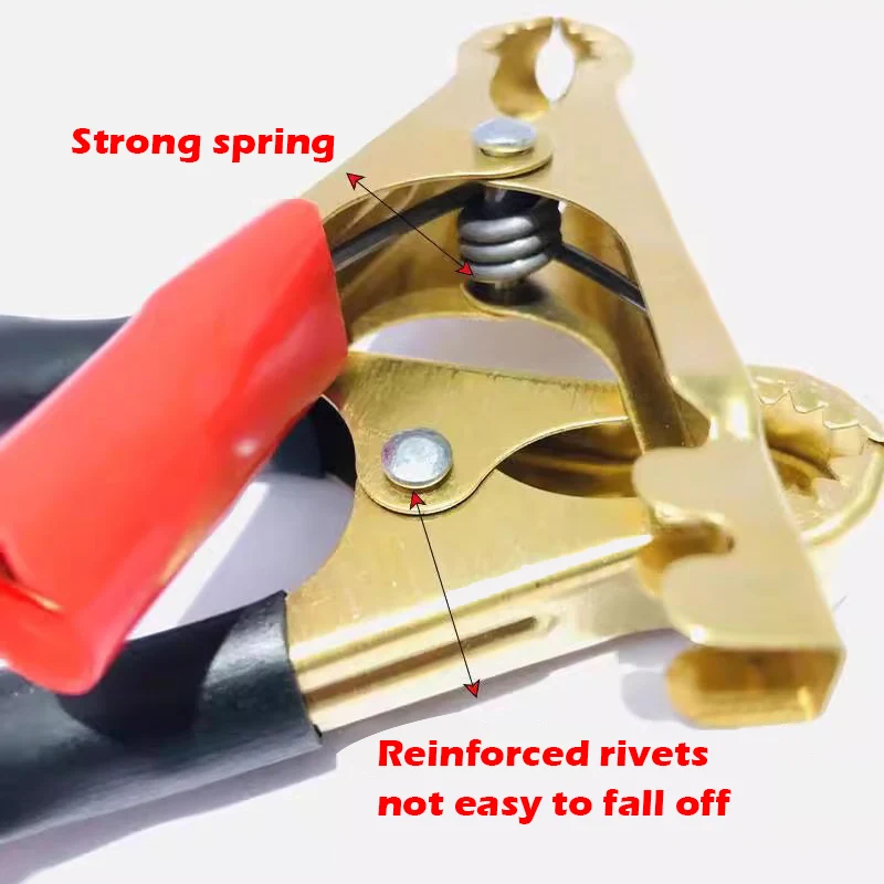 Alligator Clips Electrical Clamp Test Clip 10A/30A/50A/60A Electrical Alligator Clips car Battery Clamps For Car Test Probe Crocodile Clip Connector Electrical DIY Tools