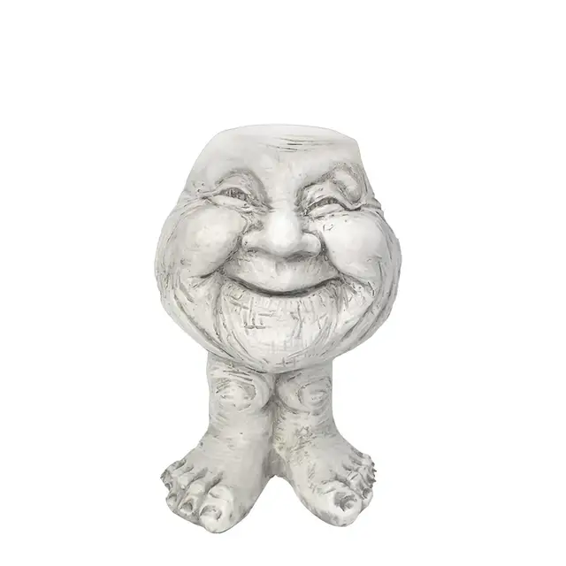 Homestyles Antik Fehér Morcos És Nagyi A Mugly Arcszobor Ültető - Image 3