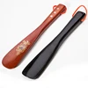 22cm Durable Handle Shoehorn Wooden Shoe Horn Shoe Accessories Shoe Horns Aid Stick Remover Tool Random Color 2
