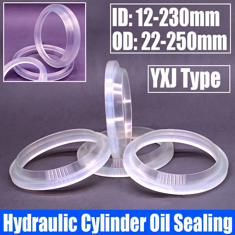 

1-3PCS YXJ Type Polyurethane Hydraulic Cylinder Oil Sealing Ring Sealing Ring Gasket For Shaft ID 12-230mm OD 22-250mm