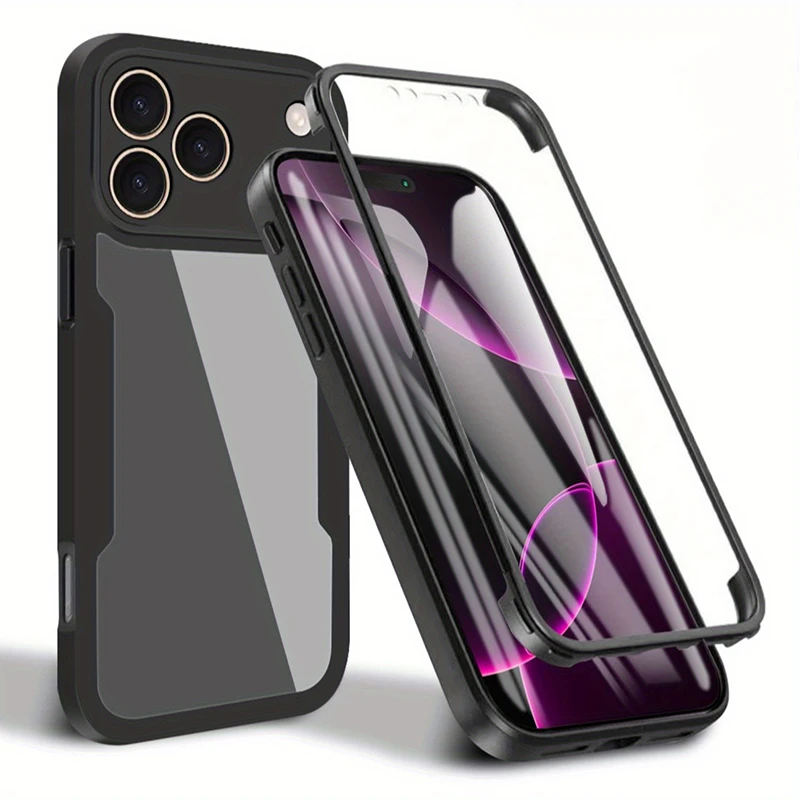 Premium 360° Full Body Shockproof Phone Case with Screen Protector
