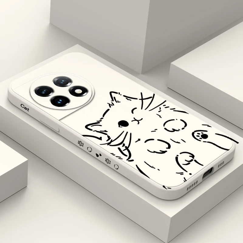 Smart Cat Liquid Silicone Phone Case