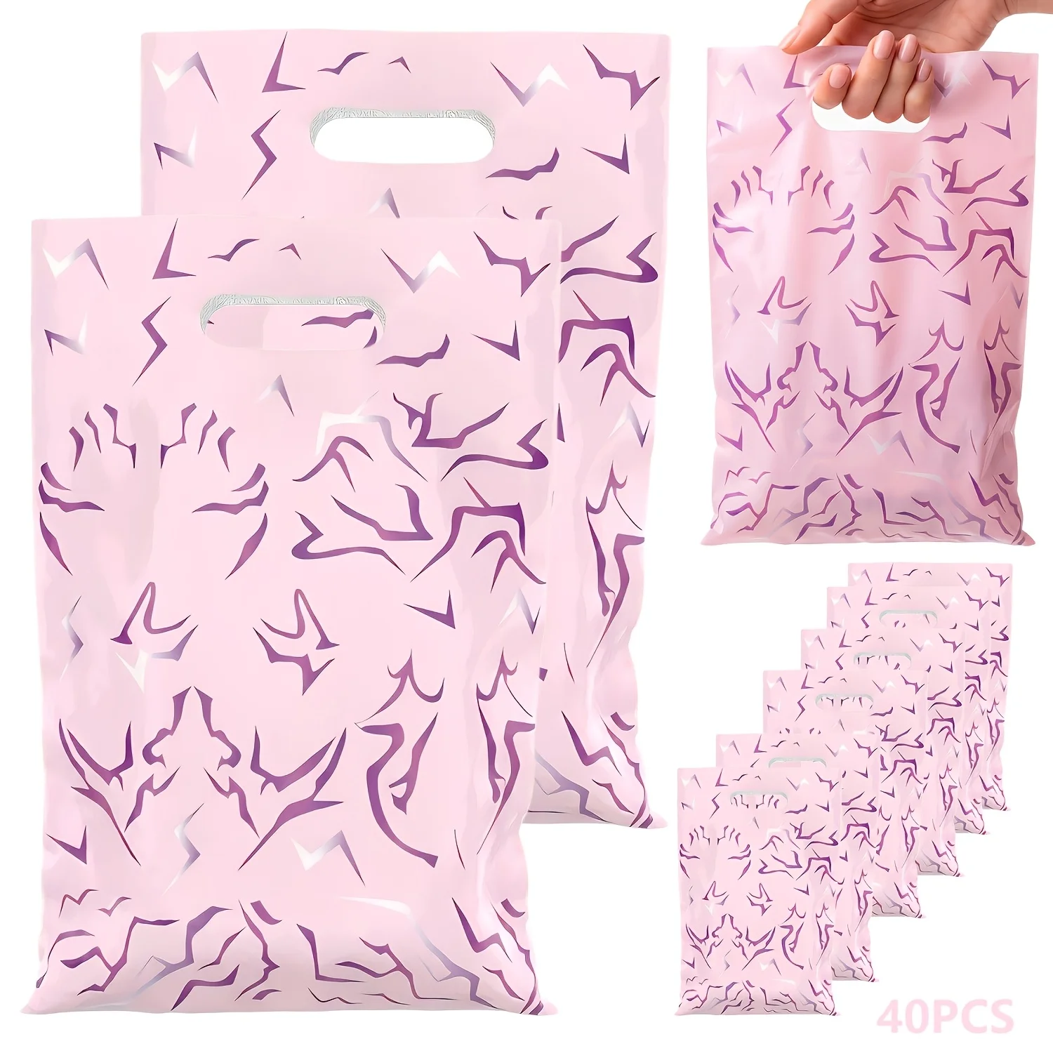 20/40 Stück Kpop-Geschenktüten mit Musikmotiv, tragbare Partytaschen mit Griff, perfekt für Musikfestivals, Geburtstage, Fan-Meetings