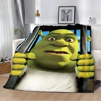 Cartoon Funny S-Shreks Printed Blanket Picnic Blankets Warm Blanket Soft and Comfortable Blanket Home Travel Birthday Gift 2