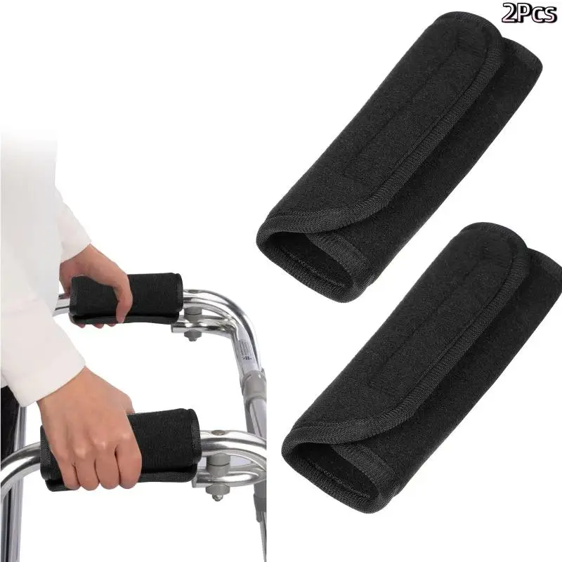 1 paar Gehhilfe Griff Handschuhe Unterstützung Rollstuhl Griff Handschuhe Atmungsaktive Ältere Walker Griffe Gepolsterte Abdeckungen Armlehne Pad – Detail 1