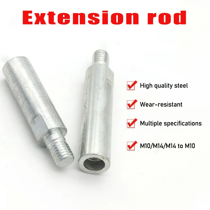 1pc M10/M14/5/8-11 M14 Konvertieren Zu M10 Verbindung Erweiterte Stange Gewinde Adapter verlängerung Bar Für Auto Polierer Winkel Grinder – Detail 1