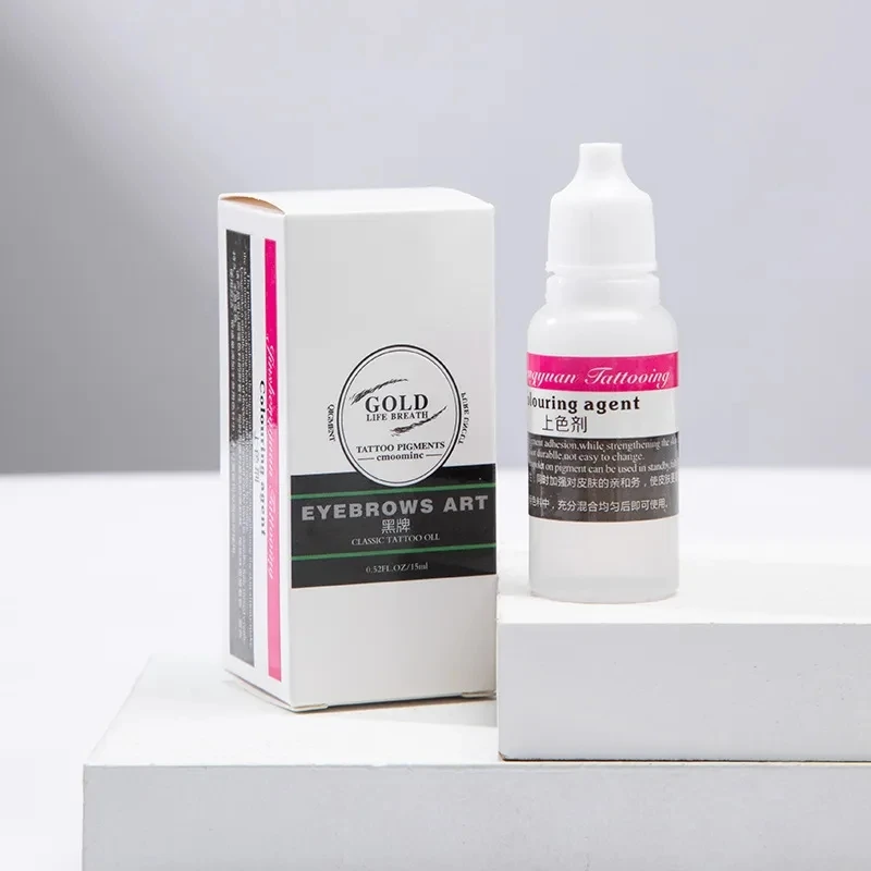 15ML Plant-Based Microblading Semi-Permanent Tattoo Correction Fixing and Rapid Coloring Agent for Fixed Eyebrow Lips Eyelines tattoo supplies