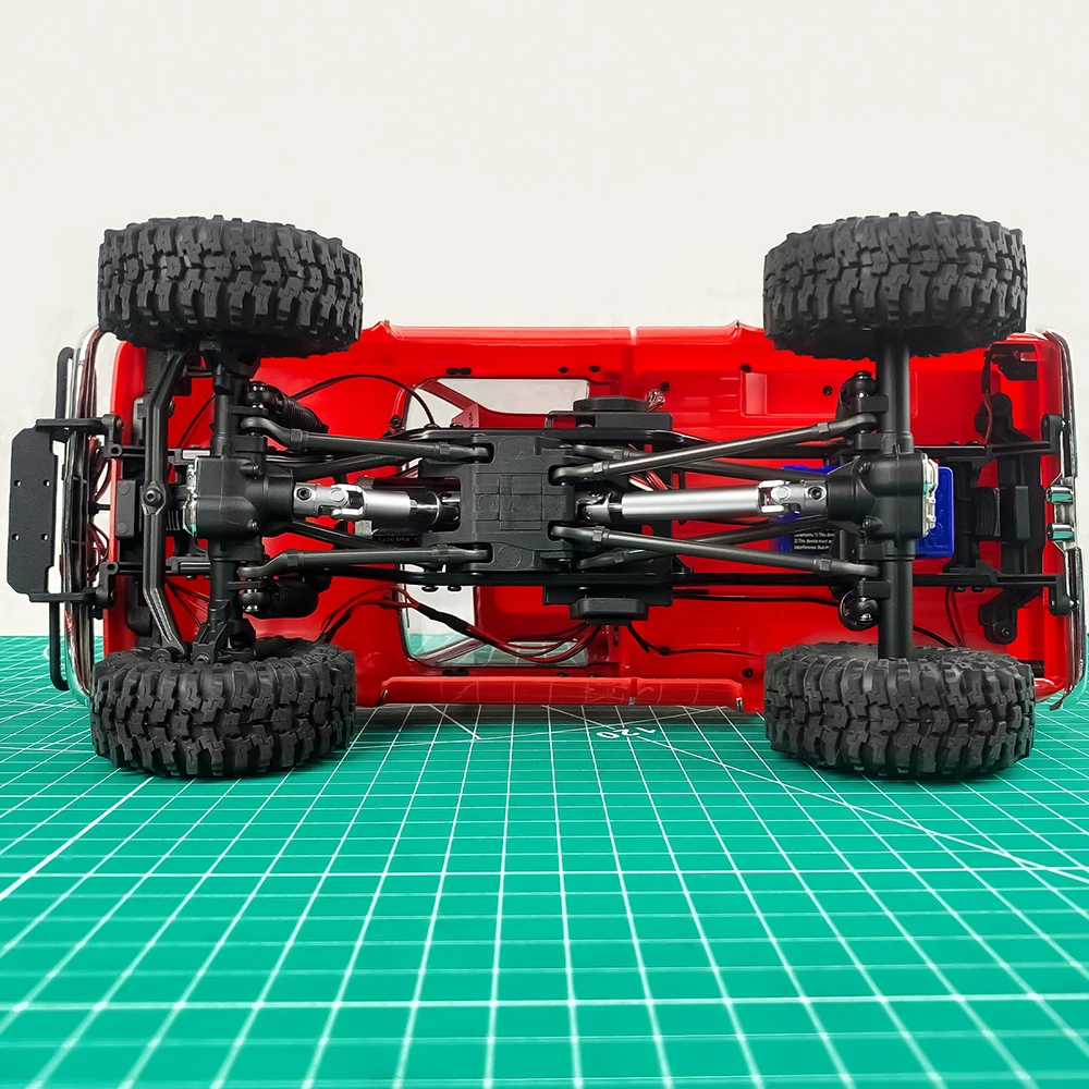 AXSPEED Mittelantriebswellen aus Edelstahl in D-Form für 1/18 RC Crawler TRX4M Bronco Defender, K10 F150 Upgrades – Detail 13