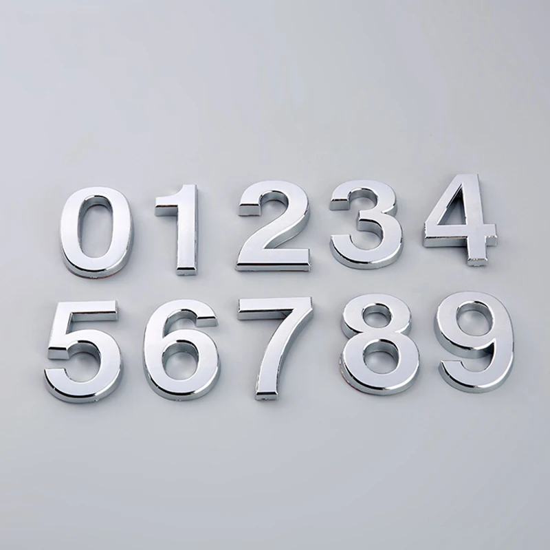 Self Adhesive Number Stickers House Door Address Number Plate Sign Hotel House Decor 3.5/5/7cm 1x house number signs,door signs,house numbers,number plate