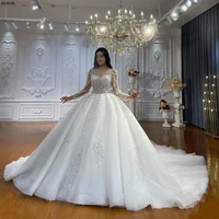 Customized Hot Sale Real Sample Bridal Dresses NS4548 1
