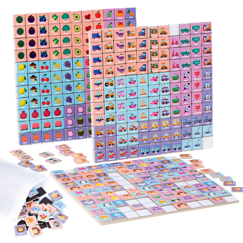 

New Children's Wooden Toys Magnetic Puzzles Tabletop Games Parent-child Interactive Competitive Toys Gifts for Boys and Girls