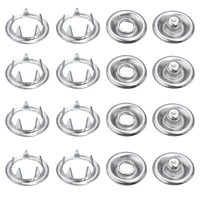 Lot de 50 boutons pression en métal, 7.5/9.5/11mm, attaches pour travaux manuels, couture de vêtements en cuir, sacs, accessoires de bricolage 2