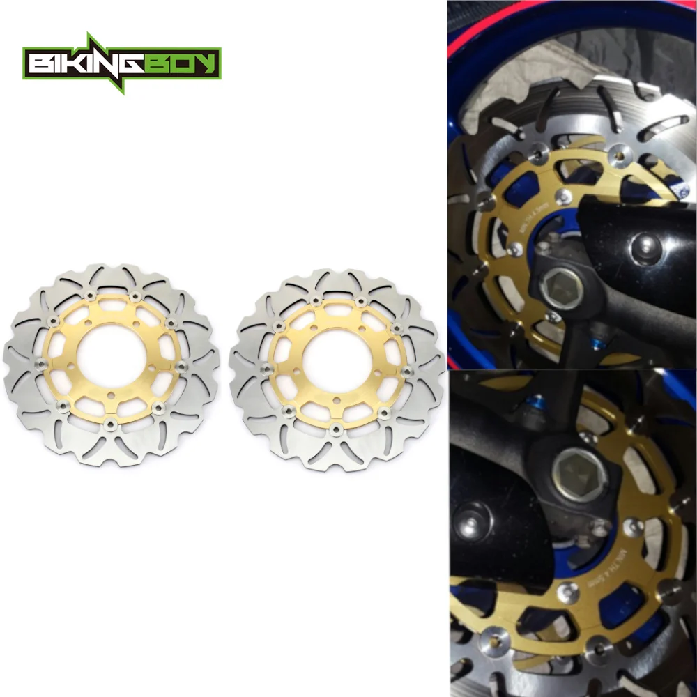 Bikingboy Gsx-R 600 97-23 22 21 20 19 18 17 14 13 Gsxr 750 96-23 Gsx-R 1000 01-15 Gsx-R 1000 Abs 15 16 Dischi Freno Anteriori Rotori