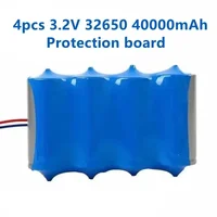 Nouvelle batterie de lampe solaire 3.2V batterie au Lithium de grande capacité lampadaire solaire batterie de projecteur avec panneau de Protection lampe 5