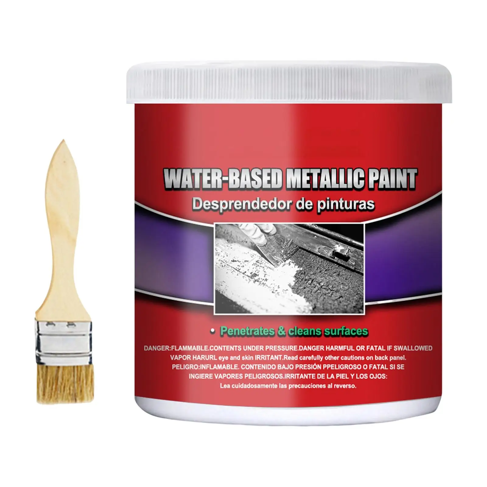 

Metal Rust Remover Paint 100g Car Metal Paint for Aviation Trash Cans Cars
