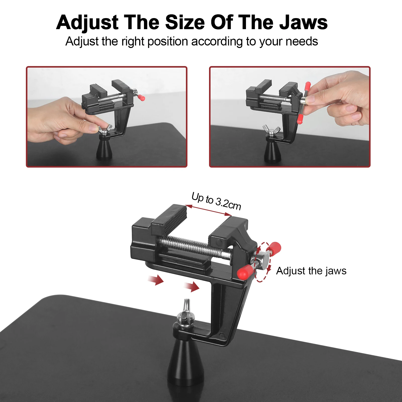 NEWACALOX Magnetic Flexible Arm Soldering Third Hand PCB Holder with 360° Rotating Heat Gun Stand Welding Workbench Helping Hand
