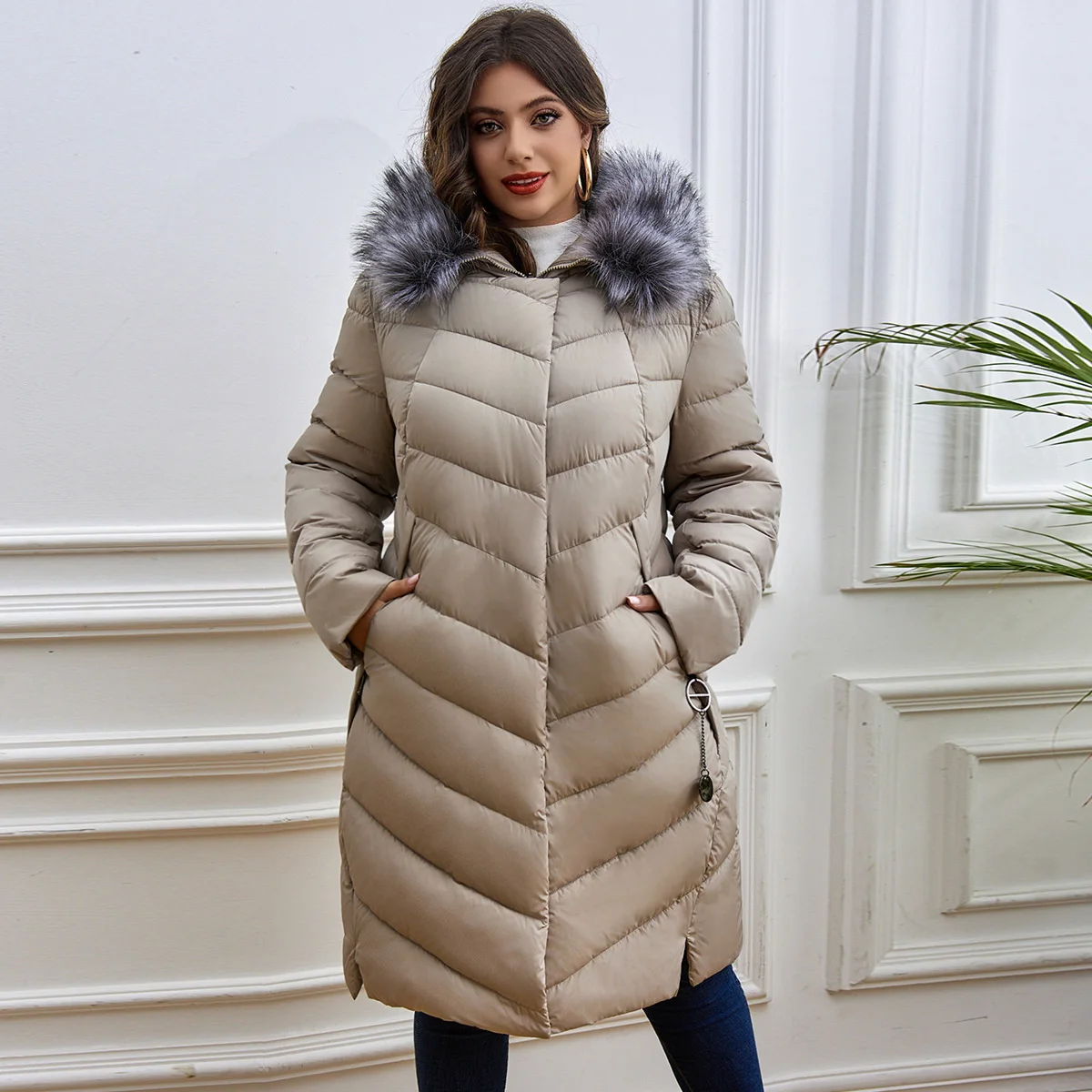 padded coat michael kors long jacket Parka Michael Kors Long Down Women's Coat Fur Michael Kors Jacket Down  Purple Michael Michael Kors Packable