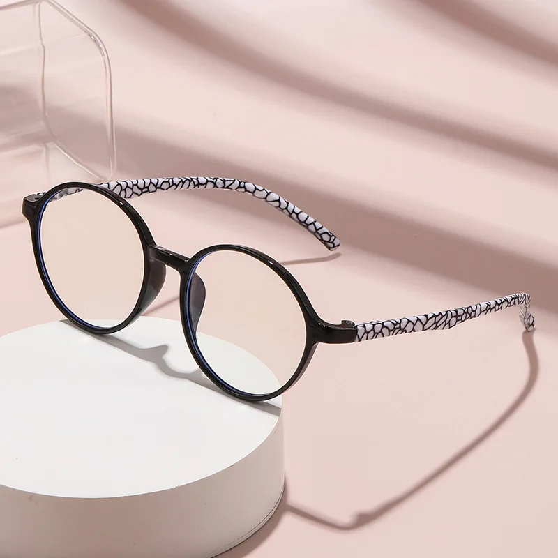 Chic Oversized Round Blue Light Blocking Reading Glasses