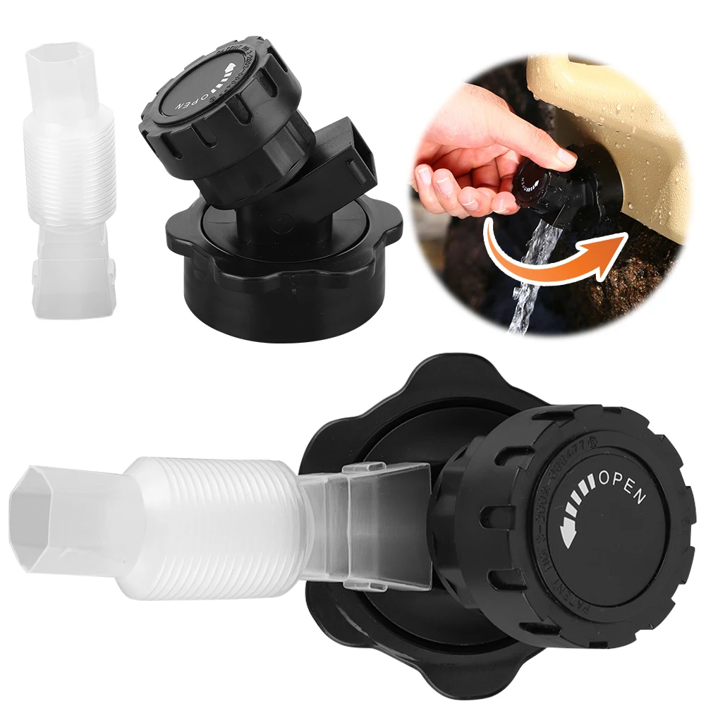 Portable Faucet Replacement with Extendable Tube Water Container Faucet Camping Water Jug Tap Water Bucket Accessories