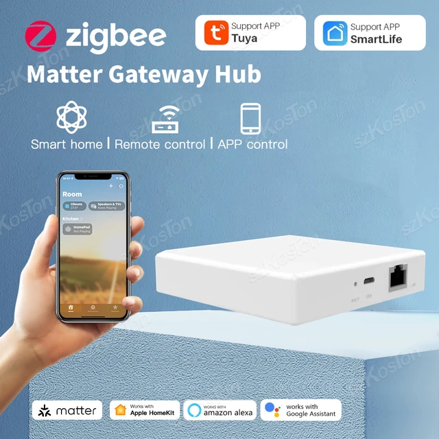 Tuya Zigbee Matter Thread Gateway Smart Home Bridge Matter Hub