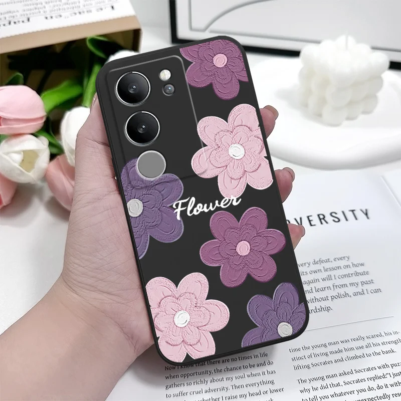 Elegant Mottled Flowers Phone Case - Vibrant & Stylish Design