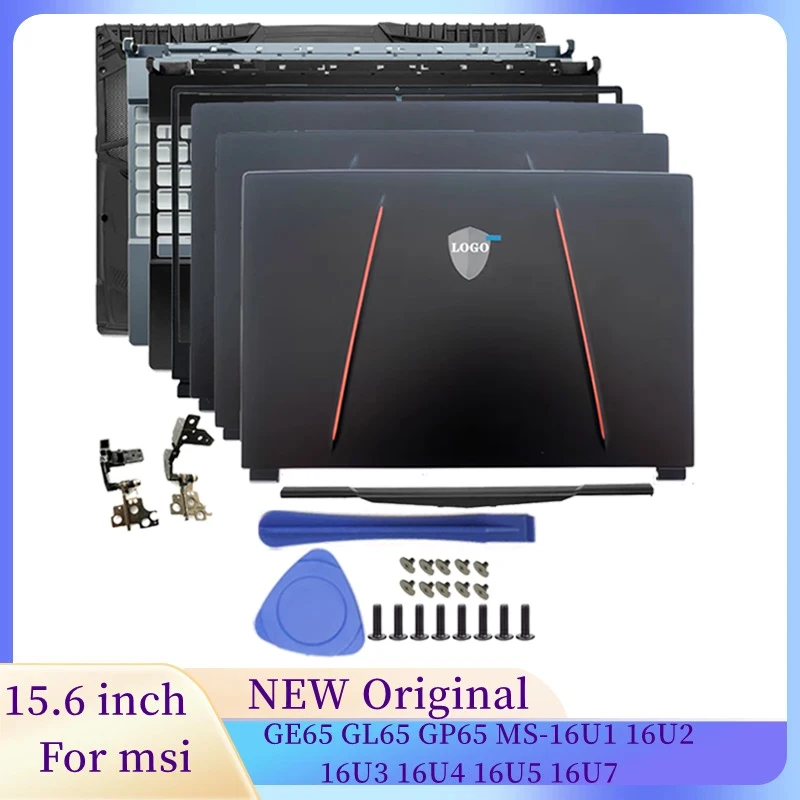 

Laptops LCD Back Cover Front Frame Hinges Palmrest Bottom Case for MSI GE65 GL65 GP65 MS-16U1 16U2 16U3 16U4 16U5 16U7 TOP Case