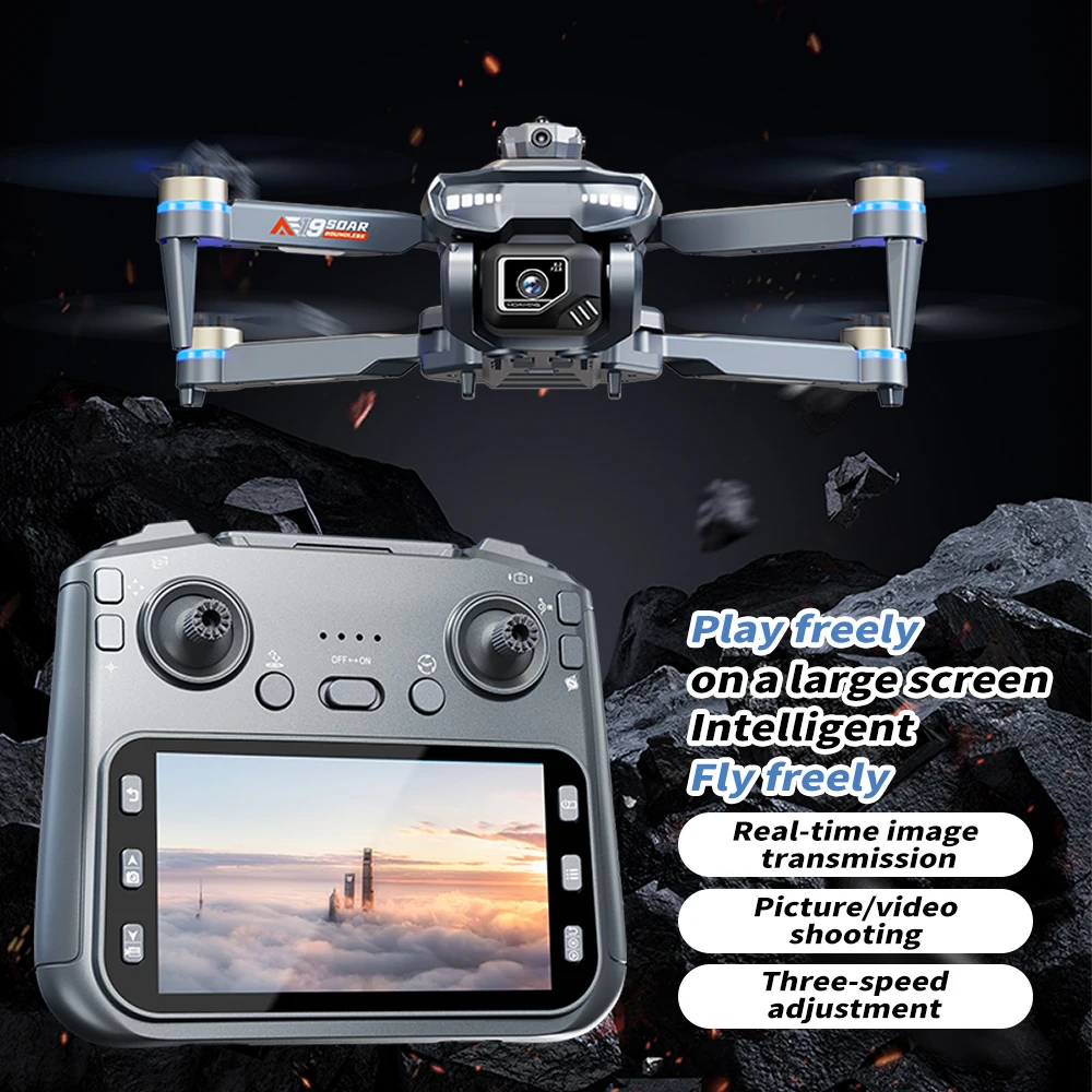 Drone Lenovo AE19 8K Professionale con Doppia Fotocamera 4K HD, Evitamento Ostacoli a 360°, Quadricottero Brushless con Telecomando, Regalo per Bambini - Image 5