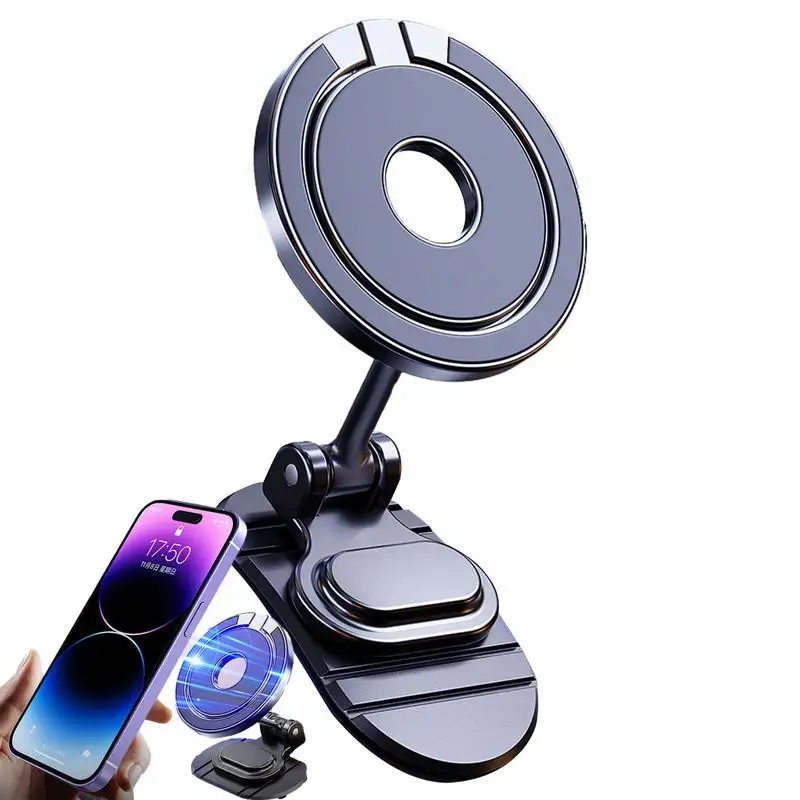

360 Degree Rotatable Magnetic Car Phone Holder Curved Surface Universal Dashboard Phone Holder auto interior accessories