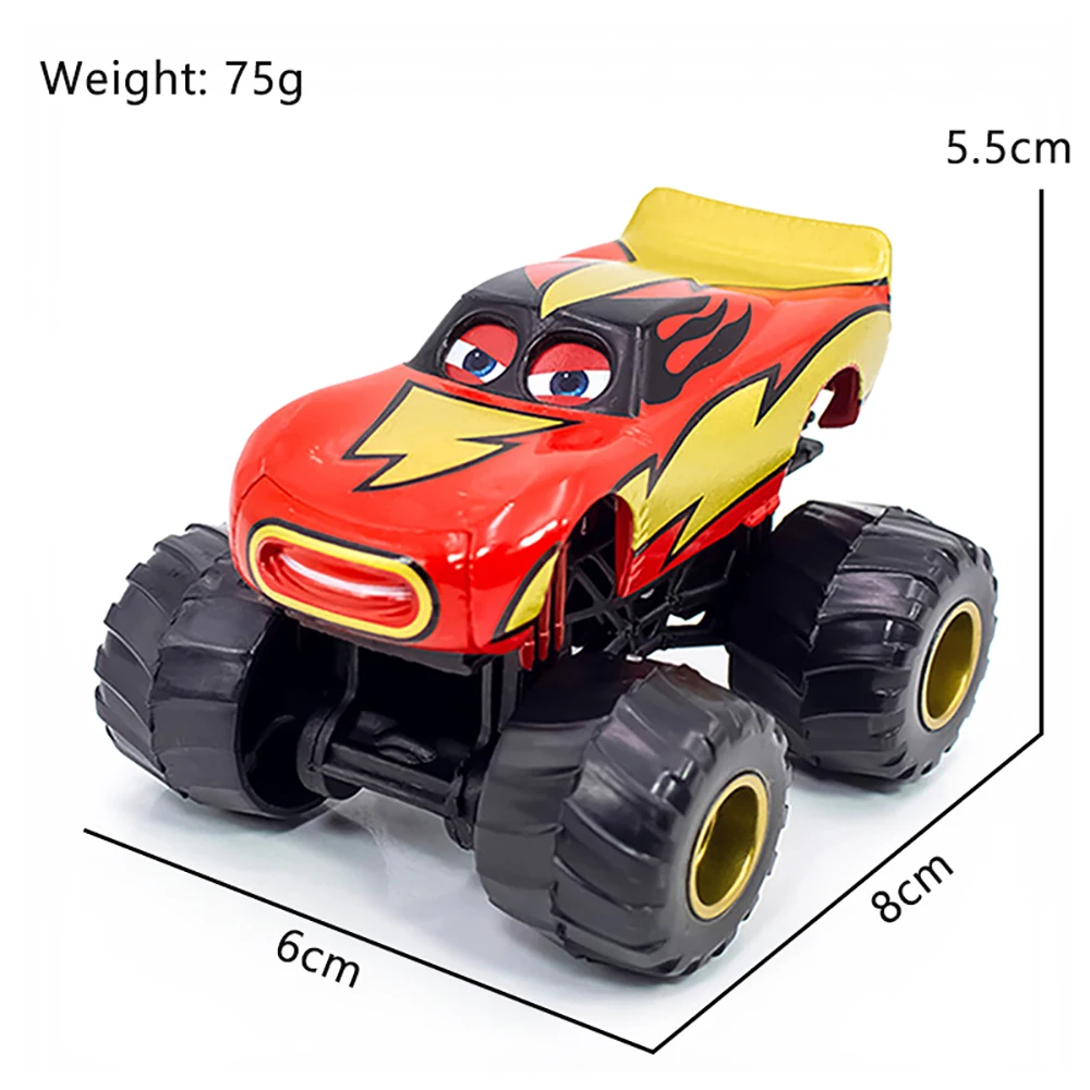 Diseny Cars Toy Monster Truck Tormentor Mater Frightening McMean Lightning McQueen I-Screamer Rastacarian Wrestler Model Toy Car - 3