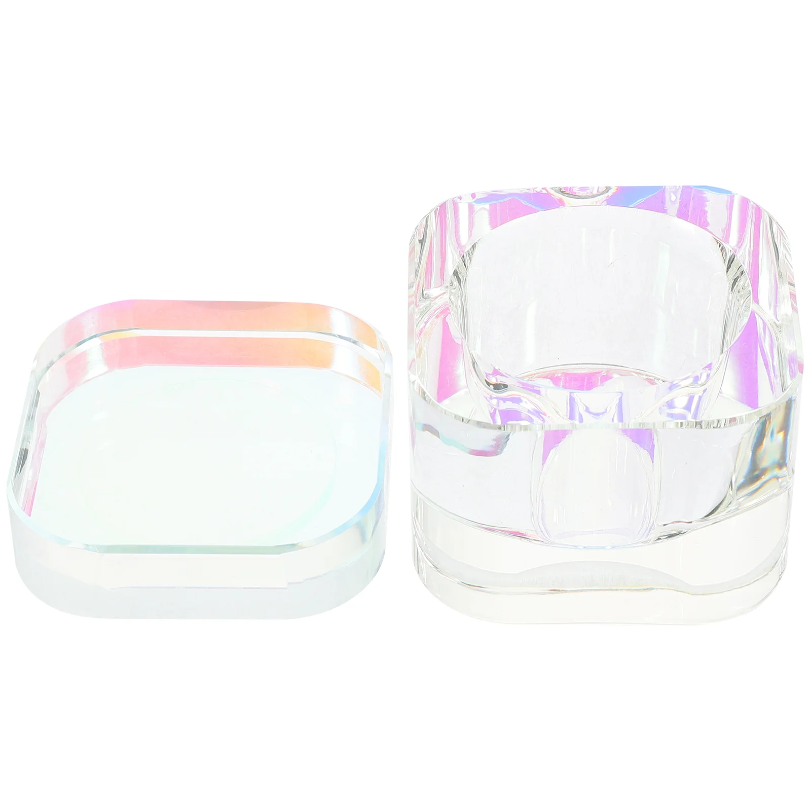 

Anti-collision Nail Brush Cup Crystal Dappen Dish Bowl Glass Acrylic Supplies