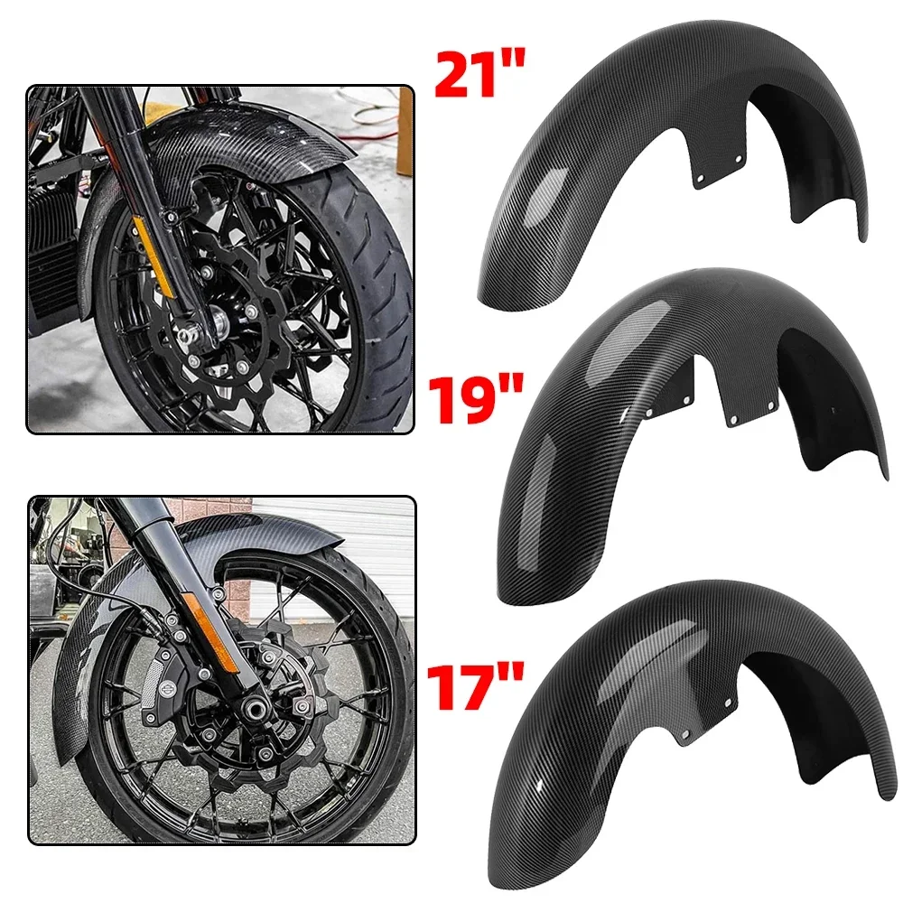 Bid4ze Gonna parafango anteriore cromata per moto in acciaio compatibile con Harley Electra Glide FLHT, Road King FLHR, Street Glide FLHX, Road Glide FLTR, Tri Glide FLHTCUTG 2014-2023